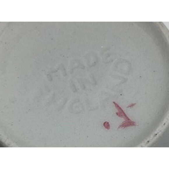 Staffordshire Bouquet Coffee Cup Saucer Ironstone Johnson Bros England Vintage - Picture 8 of 11